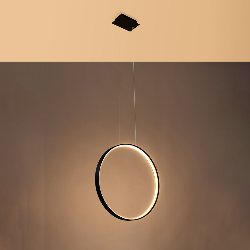 Lampa wisząca Rio LED czarna Thoro | Nowoczesny design