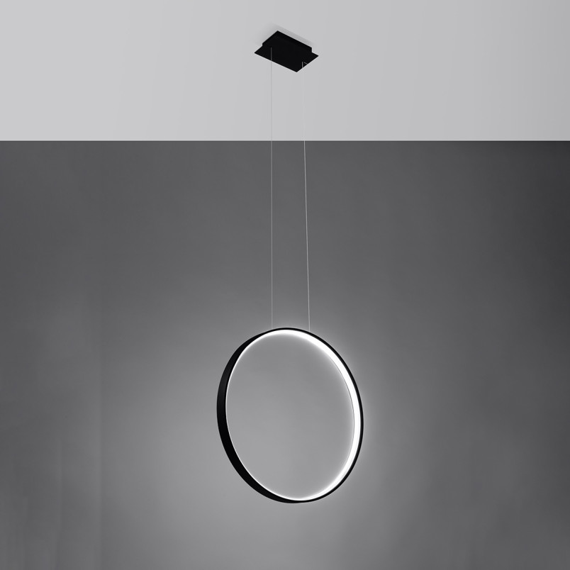 Lampa wisząca Rio czarna LED Thoro | Nowoczesny design