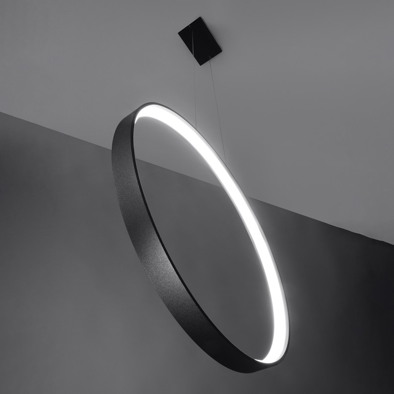 Lampa wisząca Rio czarna LED Thoro | Nowoczesny design