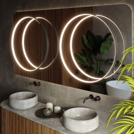 Lampa Rio Thoro - Wiszący Ring LED Czarny | Nowoczesne Oświetlenie