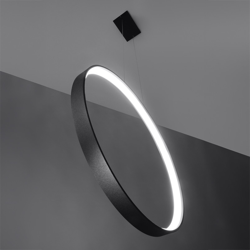 Lampa Rio LED czarna - nowoczesna wisząca | Thoro