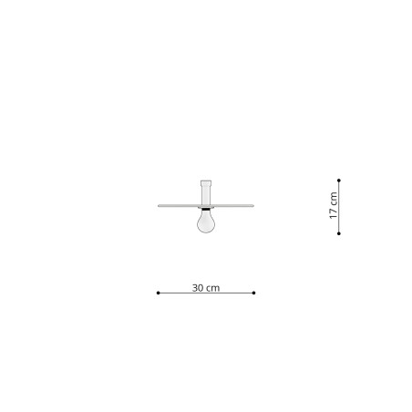 Kinkiet Sirkel czarny - Loftowy design | Thoro