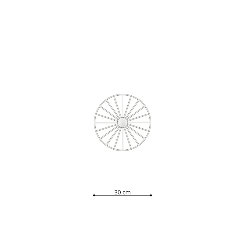 Kinkiet Sirkel czarny - Loftowy design | Thoro