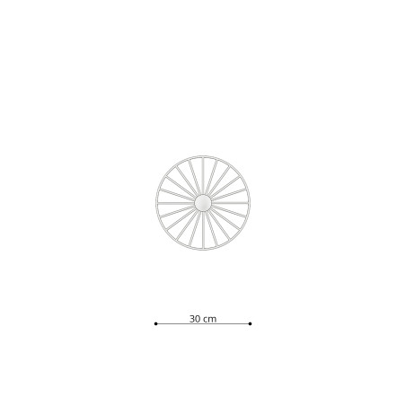 Kinkiet Sirkel czarny - Loftowy design | Thoro