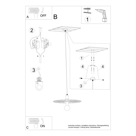 Lampa wisząca Sirkel czarna - Thoro | Loftowa | E27
