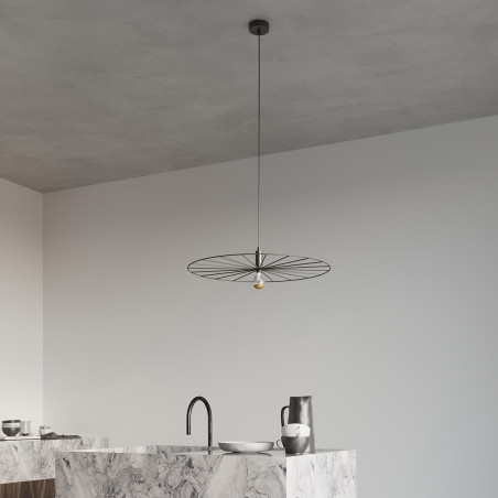 Lampa wisząca Sirkel czarna - Loftowy design | Thoro