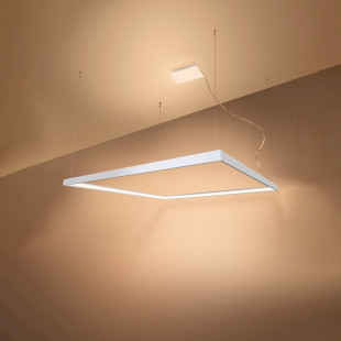 Lampa wisząca Nelya 80x80 LED biała | Thoro - Nowoczesne oświetlenie