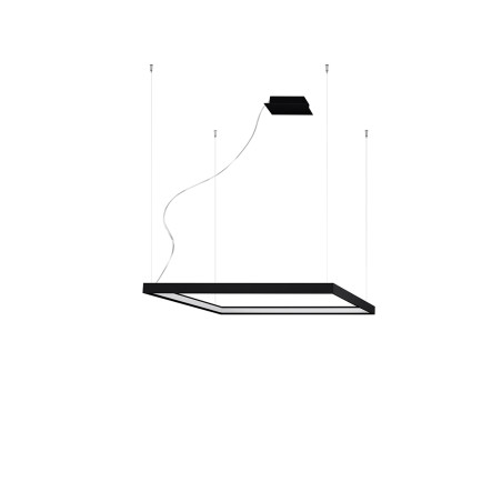 Lampa wisząca Nelya 80x80 LED czarna | Thoro