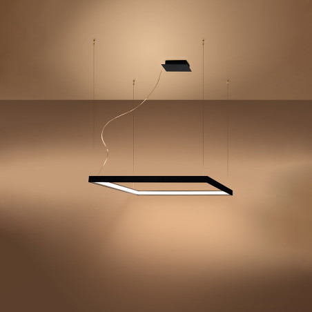 Lampa wisząca Nelya 80x80 LED czarna | Thoro