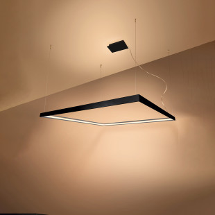 Lampa wisząca Nelya 80x80 LED czarna | Thoro