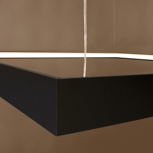 Lampa wisząca Nelya 80x80 LED czarna | Thoro