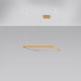 Lampa wisząca Nelya 80x80cm złota LED | Thoro