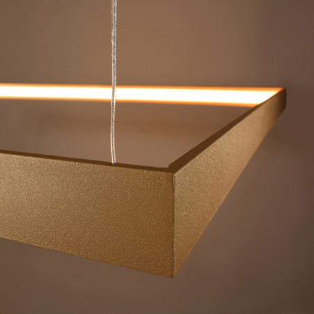 Lampa wisząca Nelya 80x80cm złota LED | Thoro