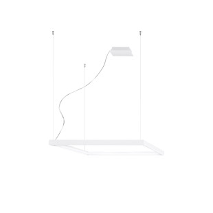Lampa wisząca LED Nelya 80x80cm biała | Thoro