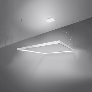 Lampa wisząca LED Nelya 80x80cm biała | Thoro