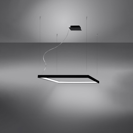 Lampa wisząca Nelya 80x80 LED czarna | Thoro