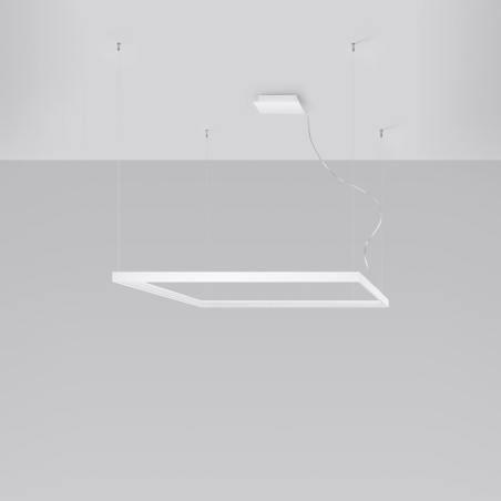 Lampa wisząca LED kwadratowa Nelya | Thoro | 110x110cm
