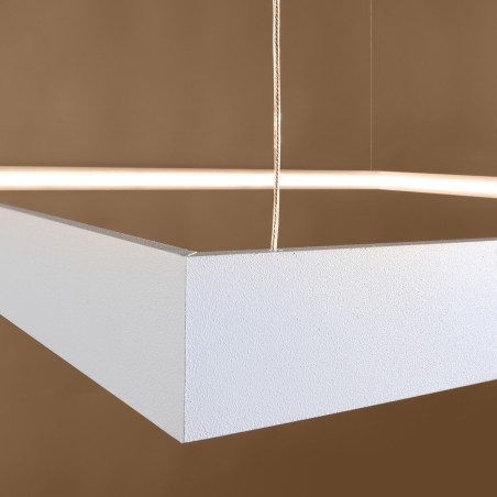 Lampa wisząca LED kwadratowa Nelya | Thoro | 110x110cm