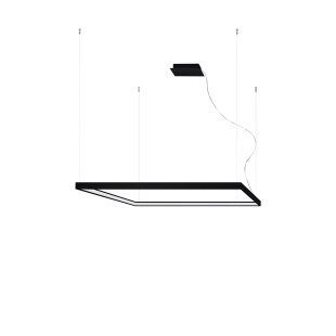 Lampa wisząca LED Nelya 110x110cm czarna | Thoro