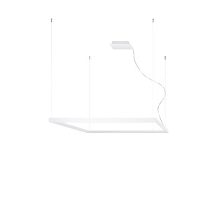 Lampa wisząca LED Nelya 110x110cm biała Thoro | Nowoczesny Design
