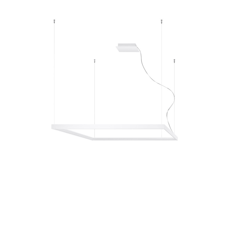 Lampa wisząca LED Nelya 110x110cm biała Thoro | Nowoczesny Design