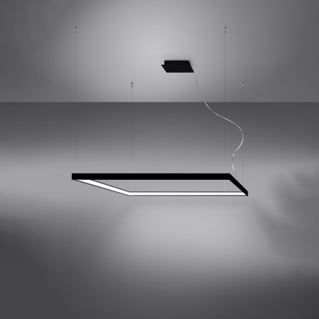 Lampa wisząca LED Nelya 110x110cm czarna | Thoro