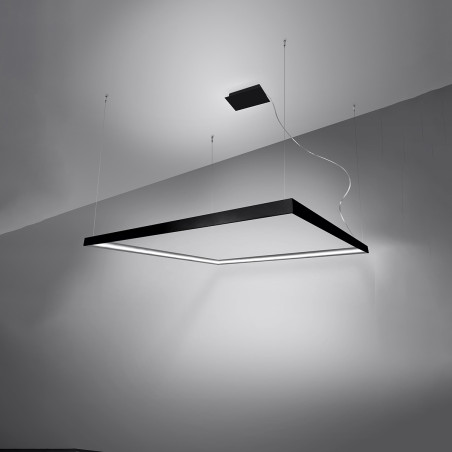 Lampa wisząca LED Nelya 110x110cm czarna | Thoro