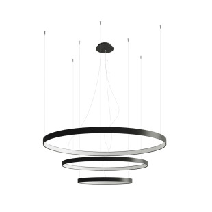 Żyrandol LED Thoro Rio III czarny - nowoczesny design
