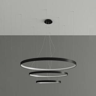 Żyrandol LED Thoro Rio III czarny - nowoczesny design