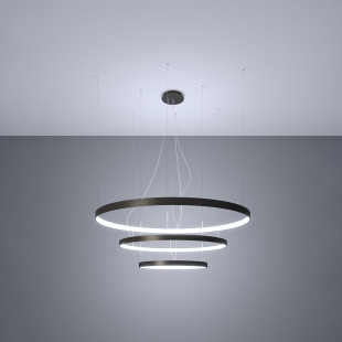 Żyrandol LED Thoro Rio III czarny - nowoczesny design