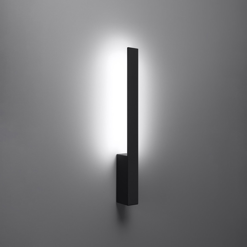 Kinkiet LED Lahti 50cm czarny - Thoro | Nowoczesne oświetlenie