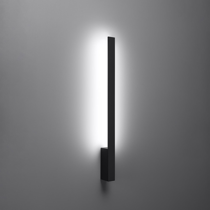 Kinkiet liniowy LED Thoro Lahti 70cm czarny - Oświetlenie Thoro