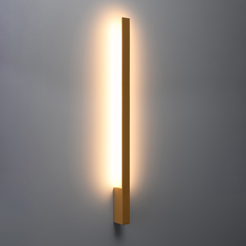 Kinkiet liniowy Lahti 90cm złoty LED Thoro - Oświetlenie