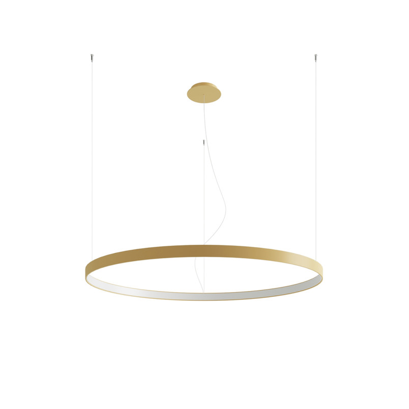 Żyrandol LED Rio Thoro - Nowoczesny Design, 110cm, Złoty
