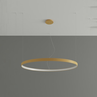 Żyrandol LED Rio Thoro - Nowoczesny Design, 110cm, Złoty