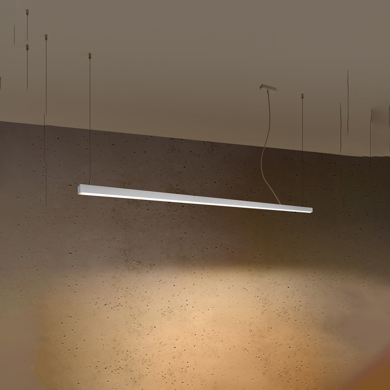 Lampa wisząca LED Pinne 200cm biała Thoro - Oświetlenie
