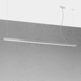 Lampa wisząca LED Pinne 200cm szara - Thoro | Nowoczesne oświetlenie