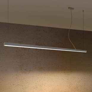 Lampa wisząca LED Pinne 200cm szara - Thoro | Nowoczesne oświetlenie