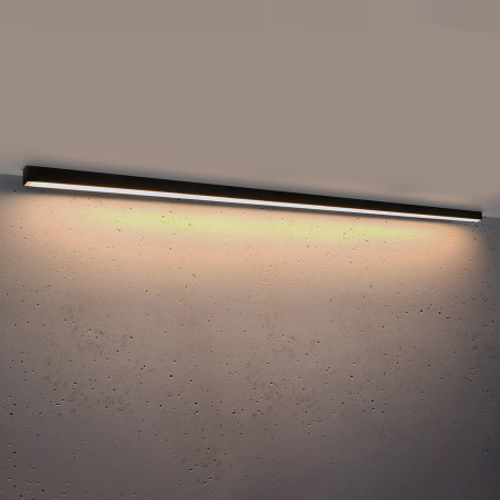 Plafon LED Pinne 200cm czarny Thoro | Oświetlenie LED