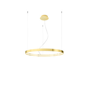 Żyrandol Rio Thoro: Złoty, LED, 78cm - Nowoczesny Design