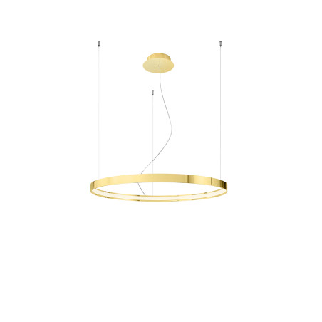 Żyrandol Rio Thoro: Złoty, LED, 78cm - Nowoczesny Design