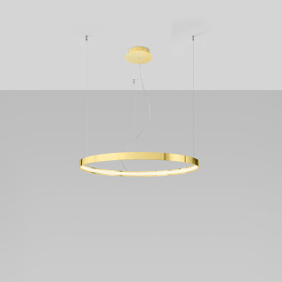 Żyrandol Rio Thoro: Złoty, LED, 78cm - Nowoczesny Design