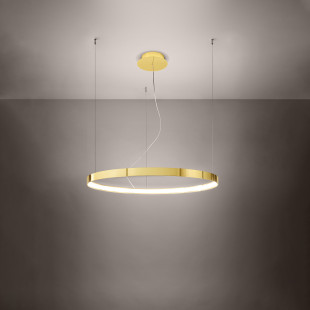 Żyrandol Rio Thoro: Złoty, LED, 78cm - Nowoczesny Design