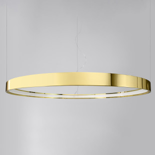 Żyrandol Rio Thoro: Złoty, LED, 78cm - Nowoczesny Design