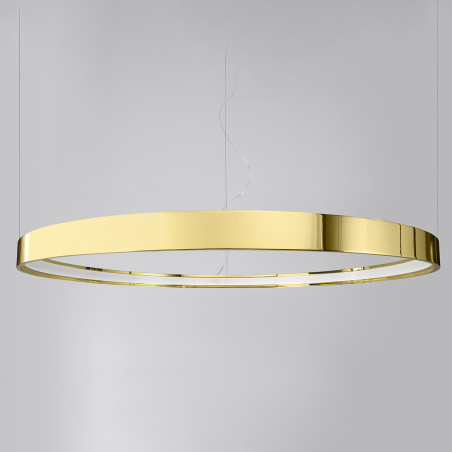 Żyrandol Rio Thoro: Złoty, LED, 78cm - Nowoczesny Design
