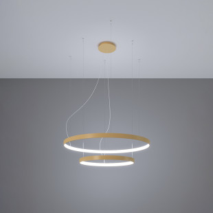 Żyrandol LED Rio II Thoro - Nowoczesny design, złoty
