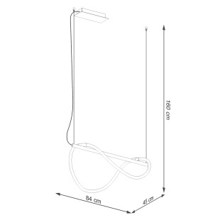 Lampa wisząca LED Thoro Galakse | Nowoczesny design z pilotem