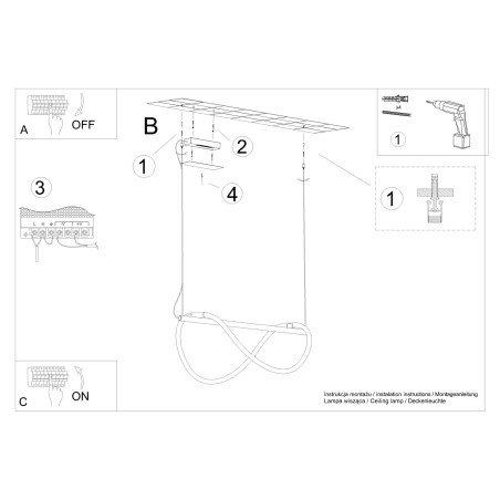 Lampa wisząca LED Thoro Galakse | Nowoczesny design z pilotem
