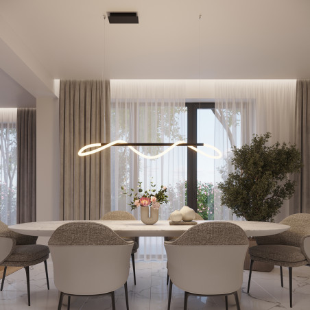 Lampa wisząca LED Thoro Galakse | Nowoczesny design z pilotem