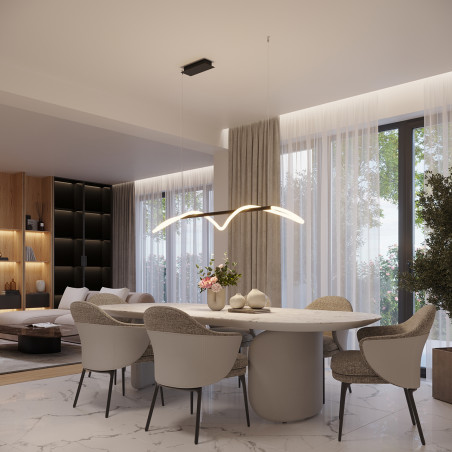 Lampa wisząca LED Thoro Galakse - Nowoczesny design z pilotem